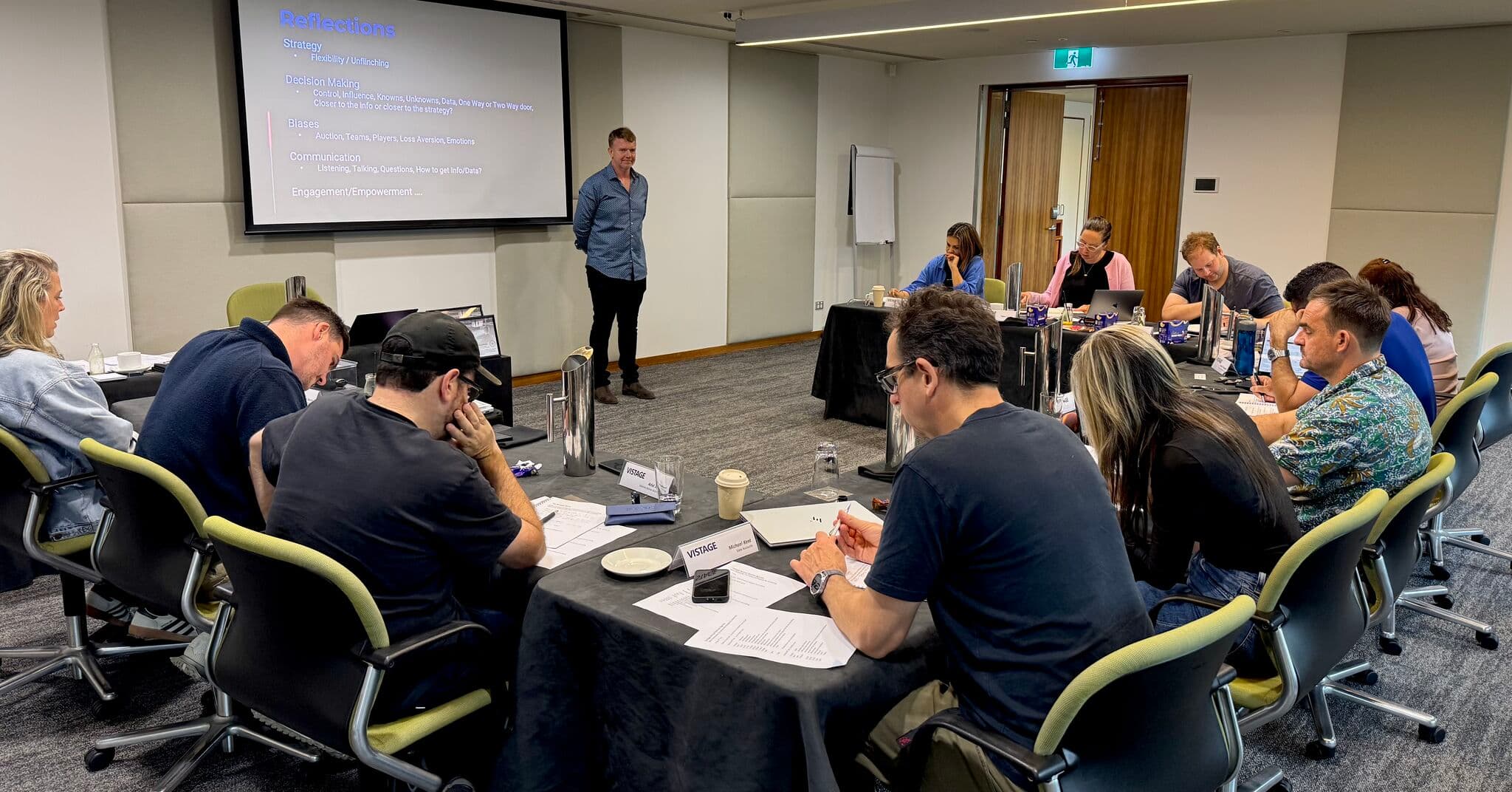 What actually happens in a live business simulation